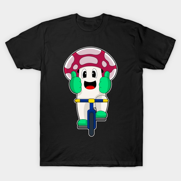 Mushroom Bicycle T-Shirt by Markus Schnabel